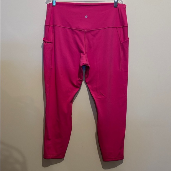 Lululemon Align High-Rise Pant with Pockets 25" Sonic Pink size 18 - Picture 3 of 6